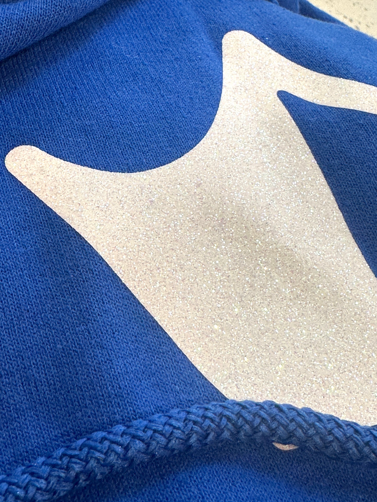 Luxury Hoodie BLUE (White Sparkle)
